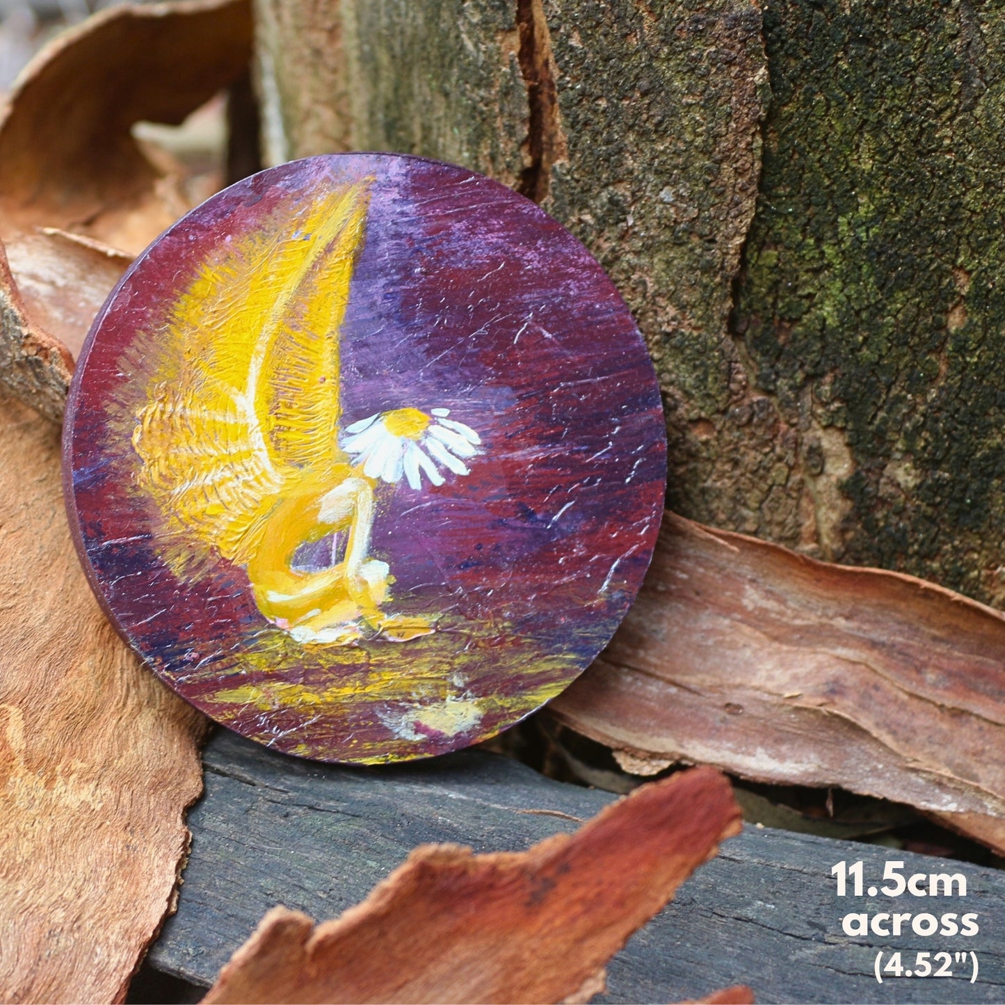 'Australian Daisy Imp' - Original mixed media on plaster