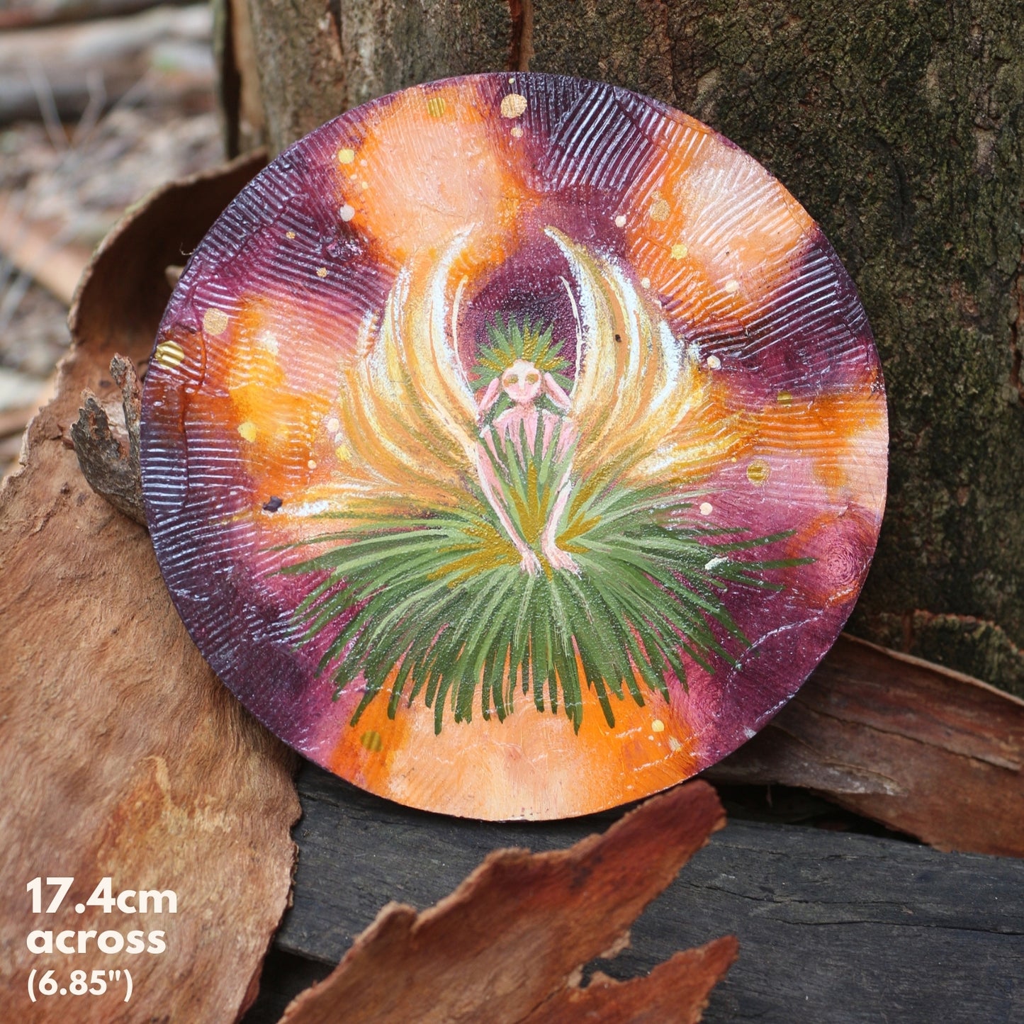 'Basket Grass Baby' - Original mixed media on plaster