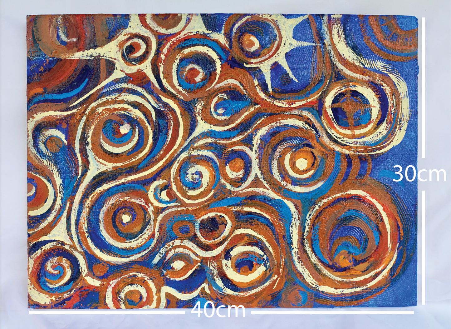 Miscommunication - Original textured acrylic painting