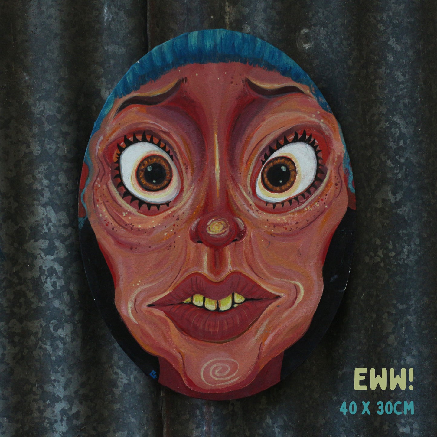 'Eww!' - Original acrylic painting
