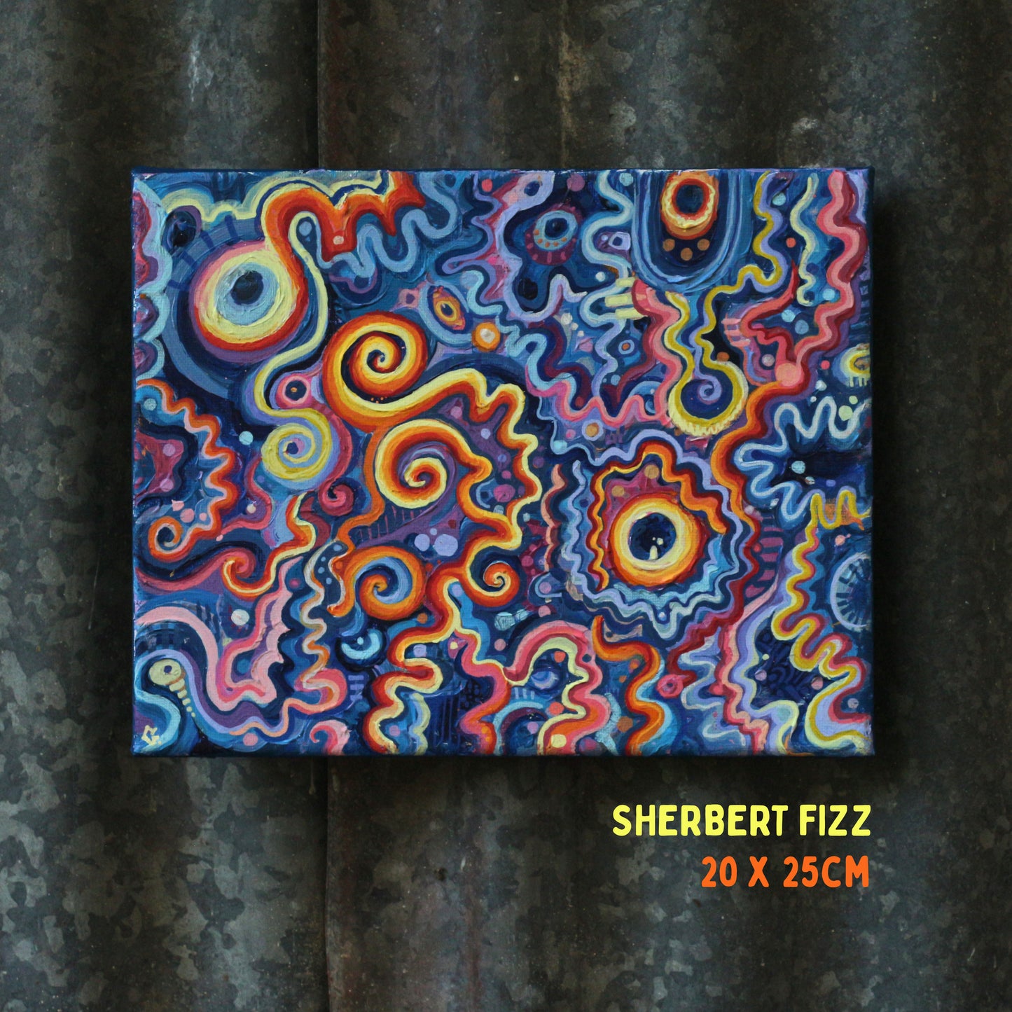'Sherbert Fizz' - Original acrylic painting
