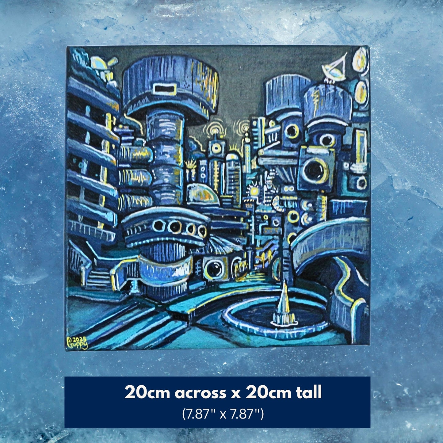 'What if we kept the gills?' - Original acrylic painting on canvas