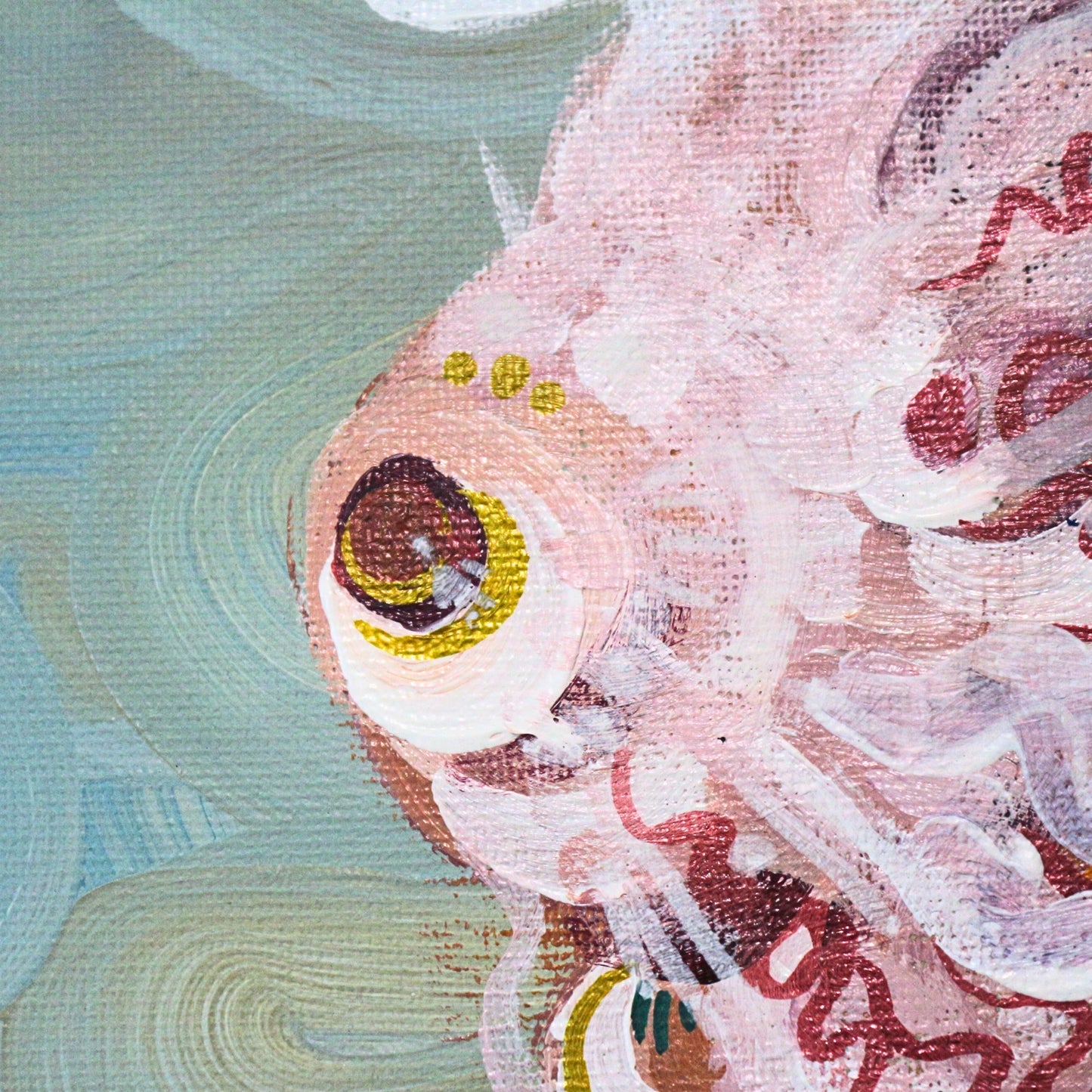 'It's gonna be lonely, kid' - Original acrylic painting on canvas