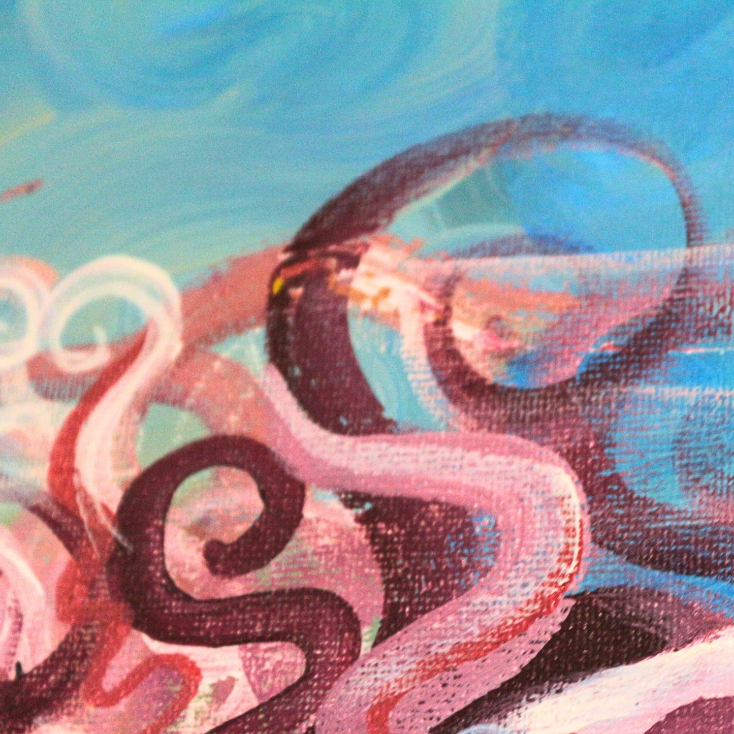 'It's gonna be lonely, kid' - Original acrylic painting on canvas