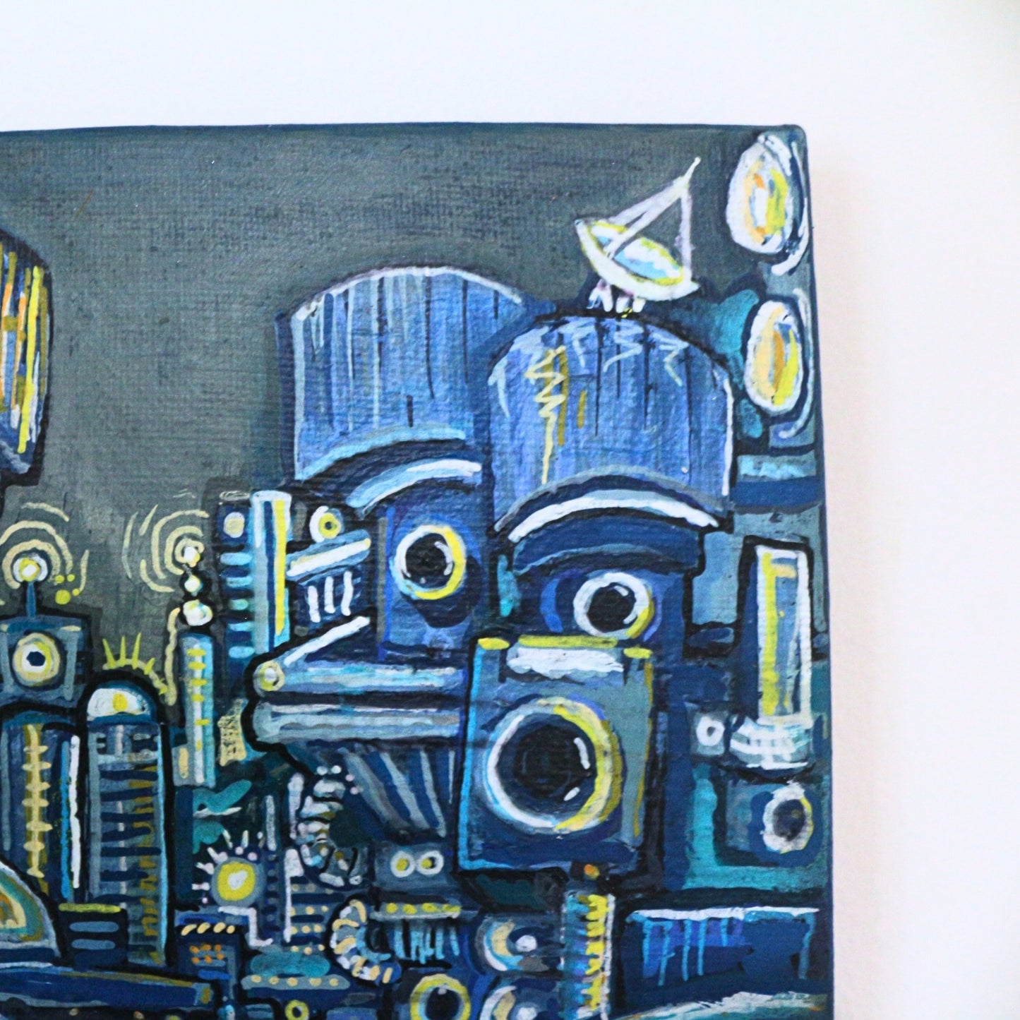 'What if we kept the gills?' - Original acrylic painting on canvas