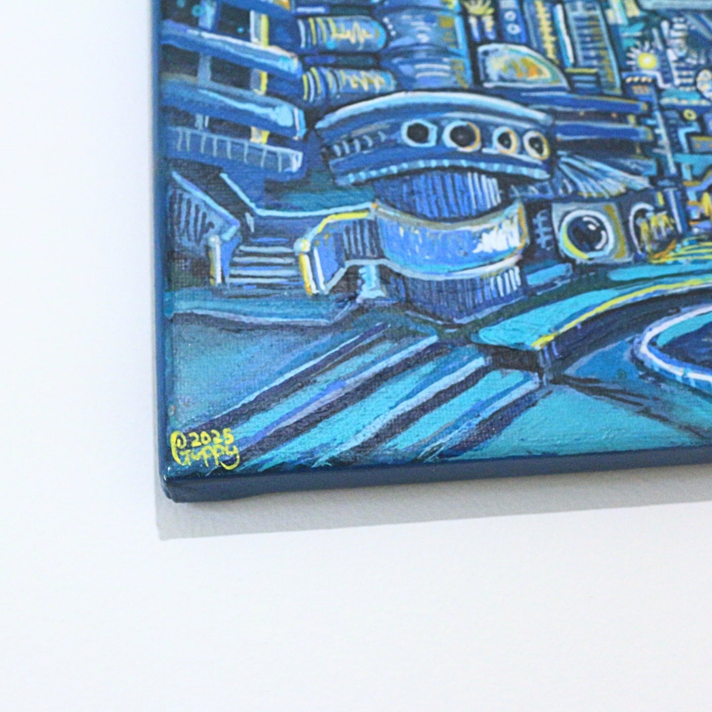 'What if we kept the gills?' - Original acrylic painting on canvas