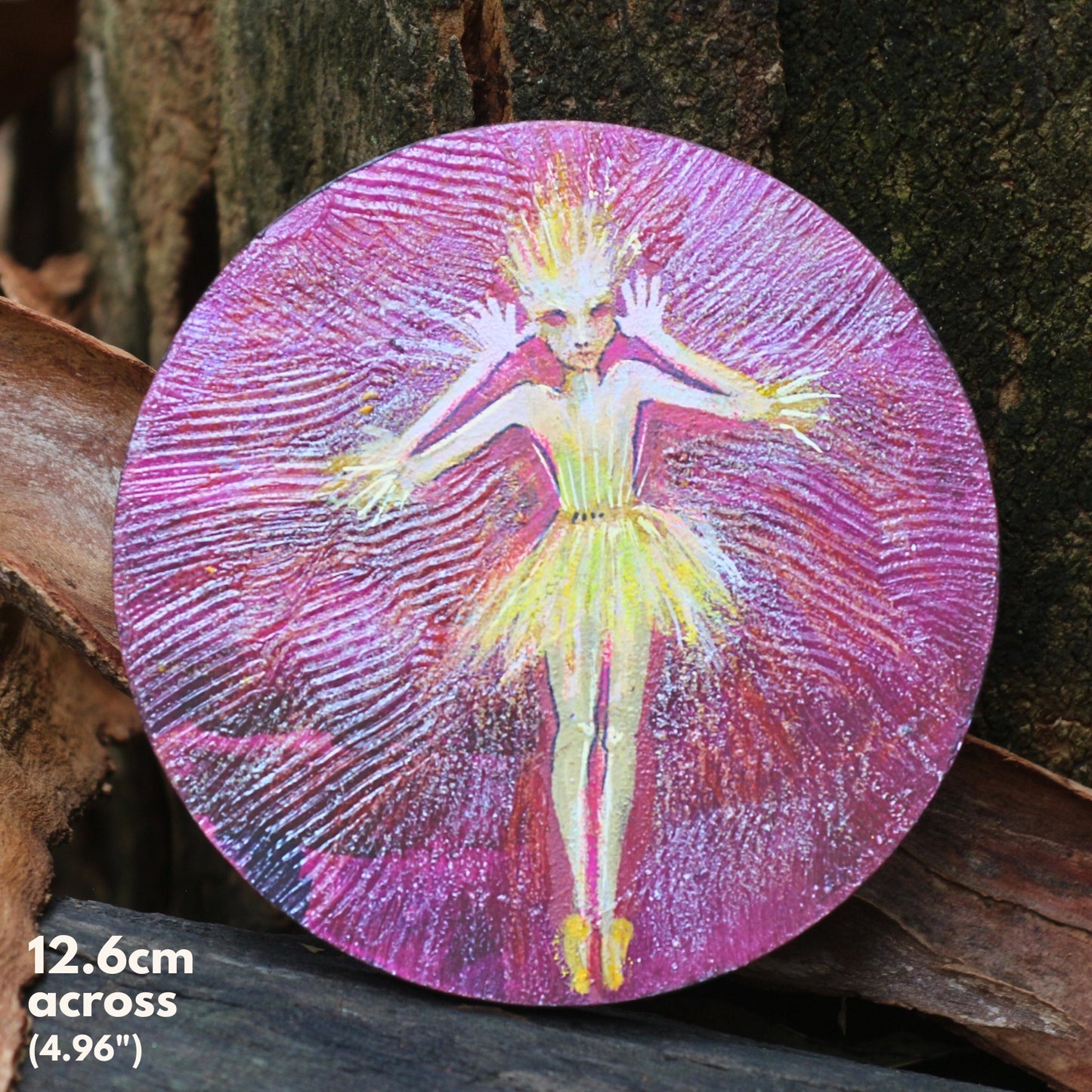 'Eucalyptus Ballerina' - Original mixed media on plaster