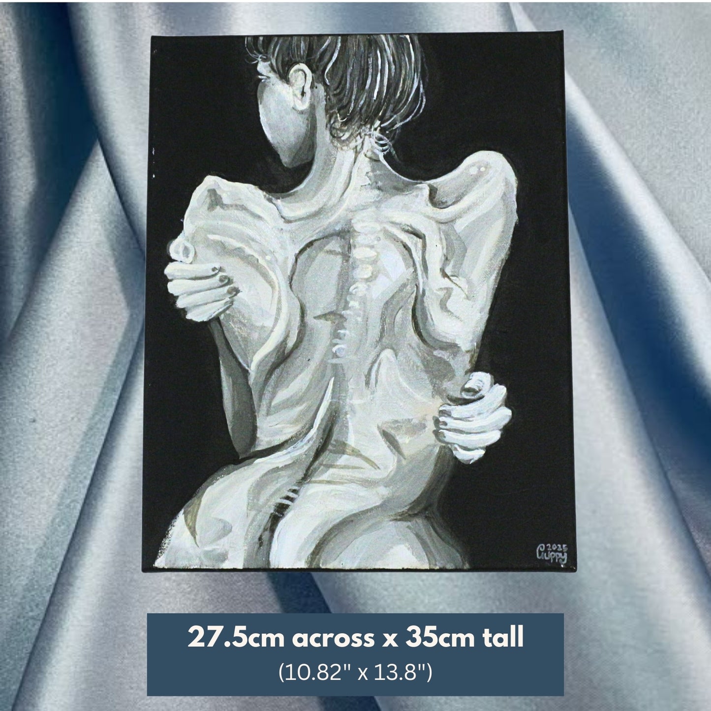 'By the scale' - Original acrylic painting on canvas