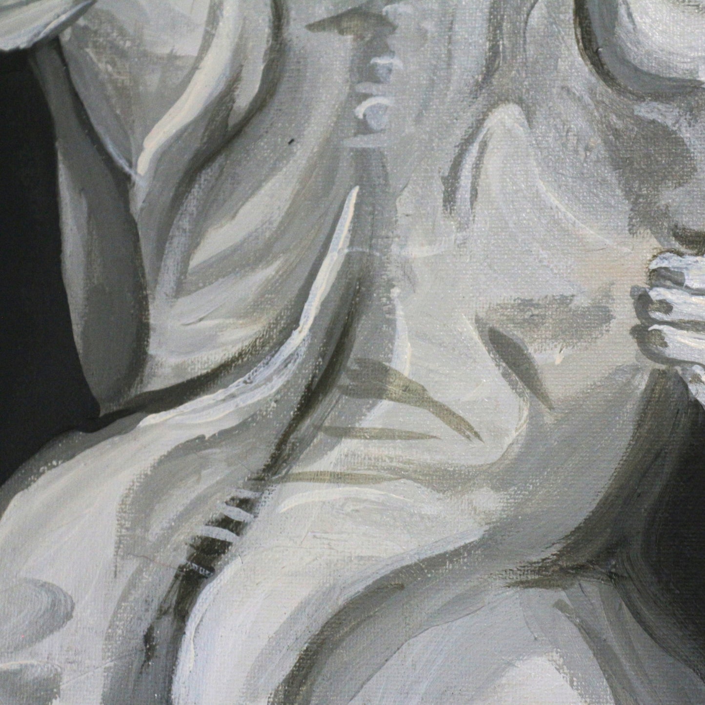 'By the scale' - Original acrylic painting on canvas