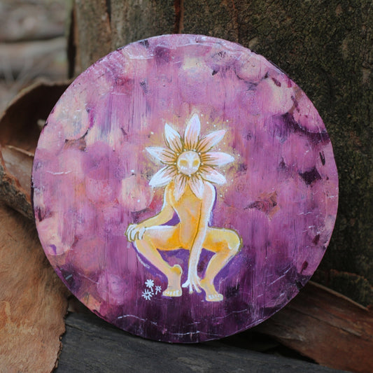 'Geraldton Wax Flower Fae' - Original mixed media on plaster