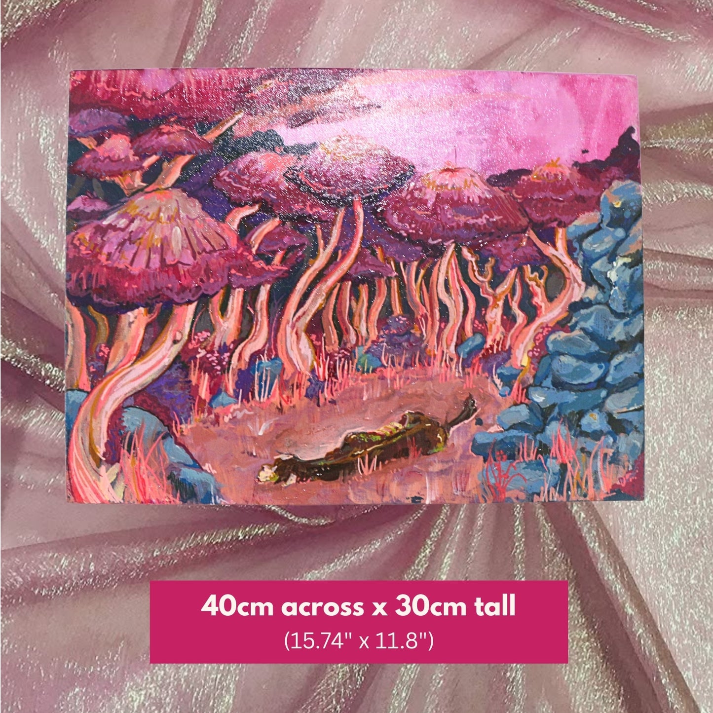 'The perfect end' - Original acrylic painting on canvas