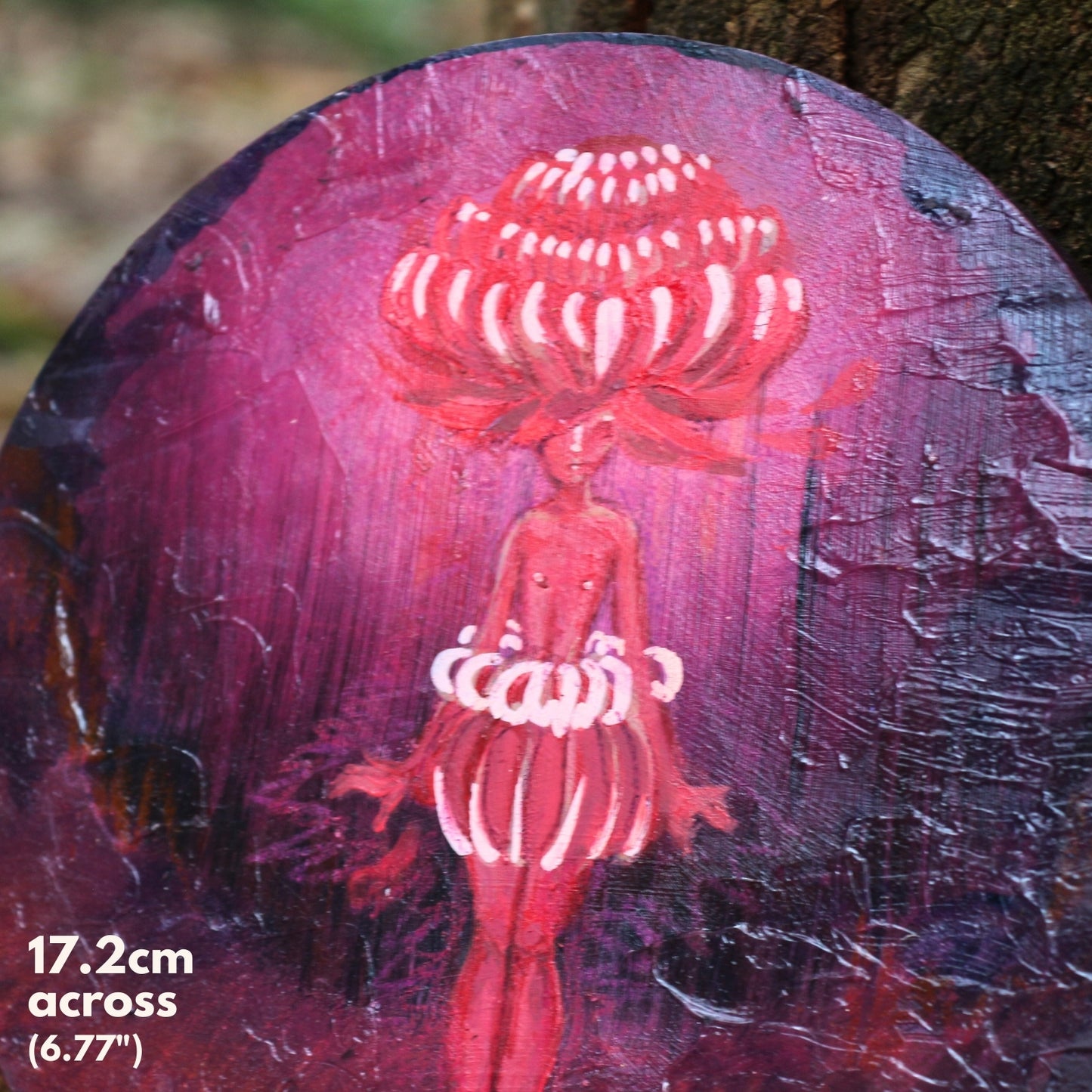 'Grevillea Goblin' - Original mixed media on plaster