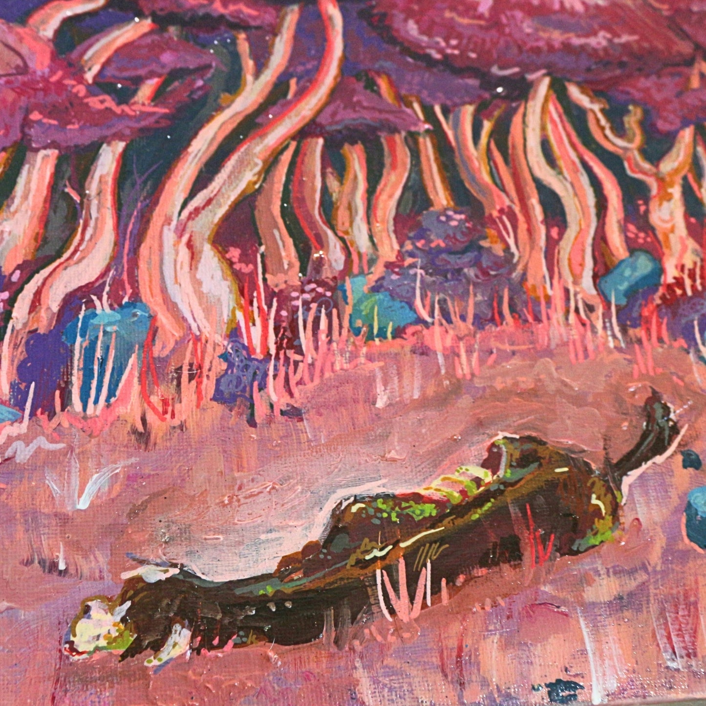 'The perfect end' - Original acrylic painting on canvas