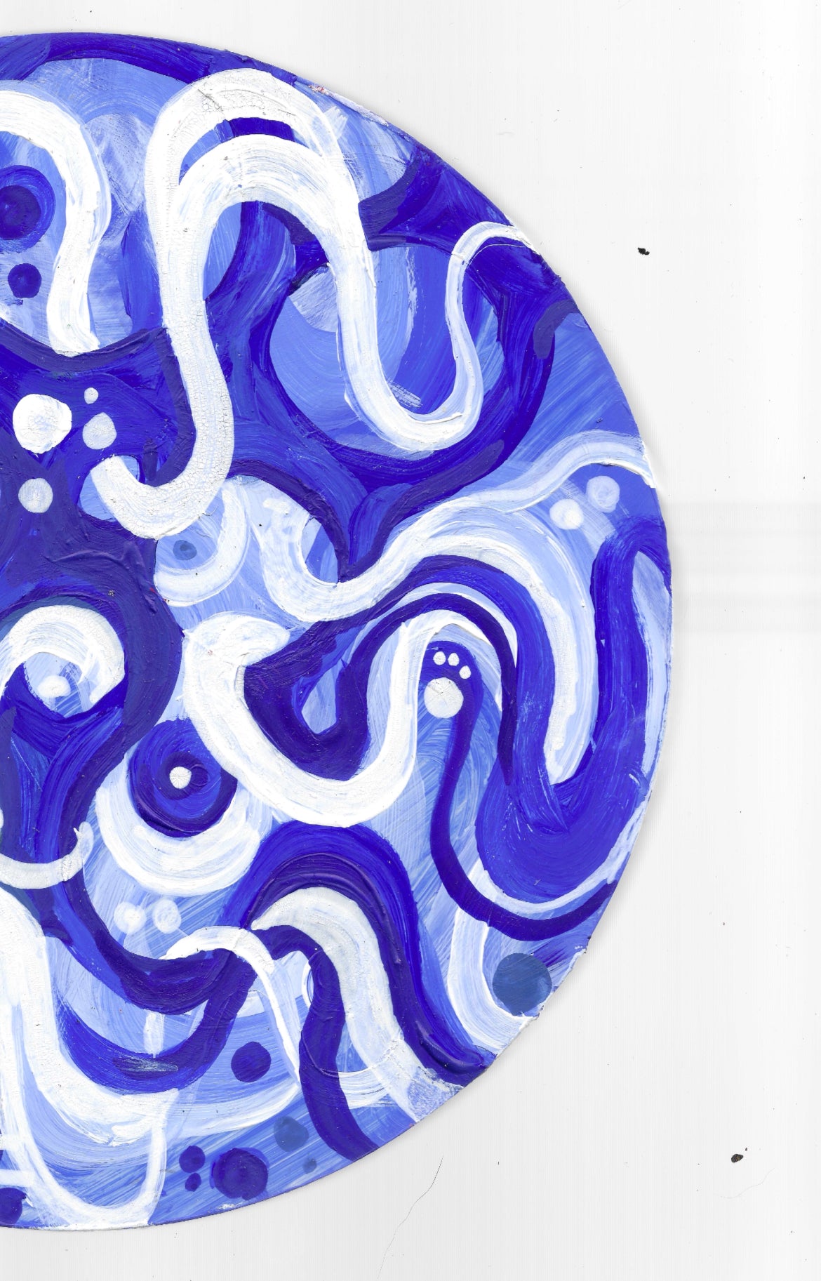 ‘Self-Regulation’ - Original acrylic paint & multi media plaster disc