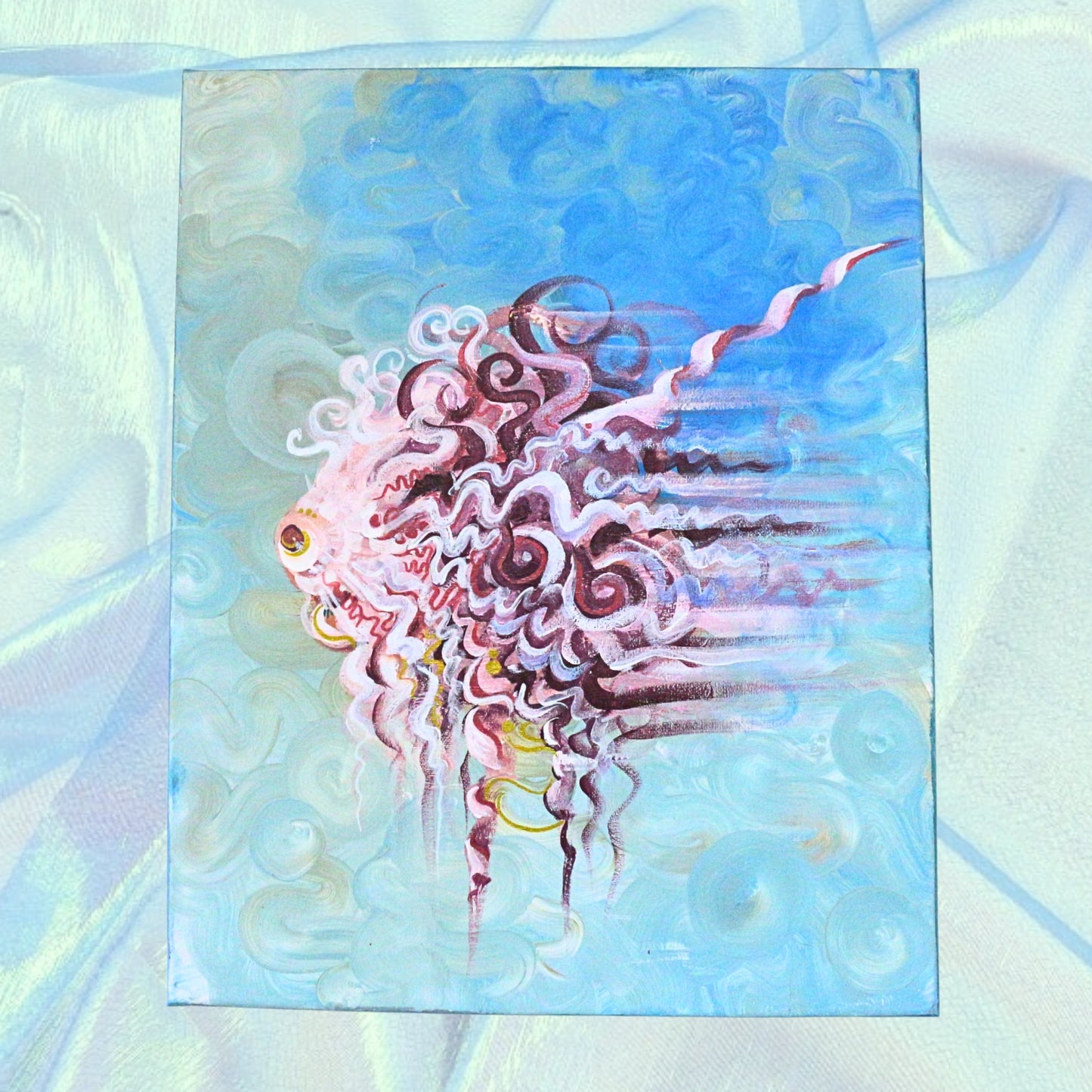 'It's gonna be lonely, kid' - Original acrylic painting on canvas