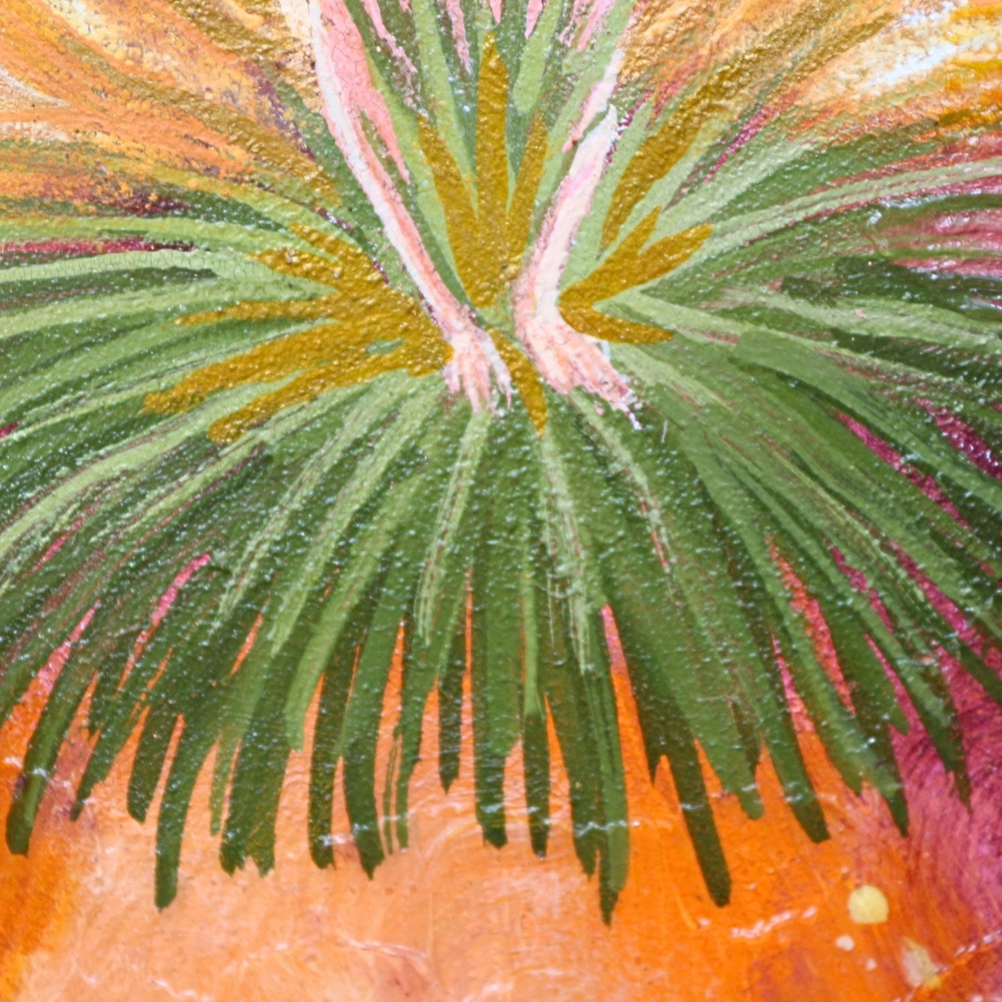 'Basket Grass Baby' - Original mixed media on plaster