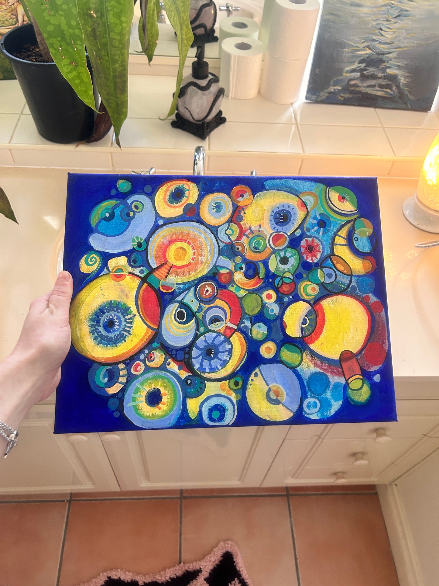 Electric Systems - Original acrylic painting on canvas