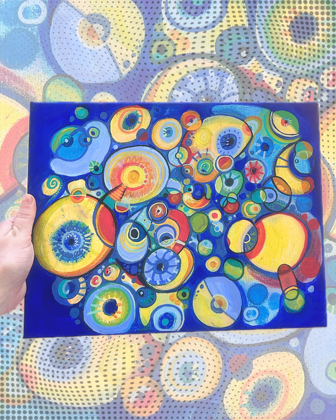 Electric Systems - Original acrylic painting on canvas