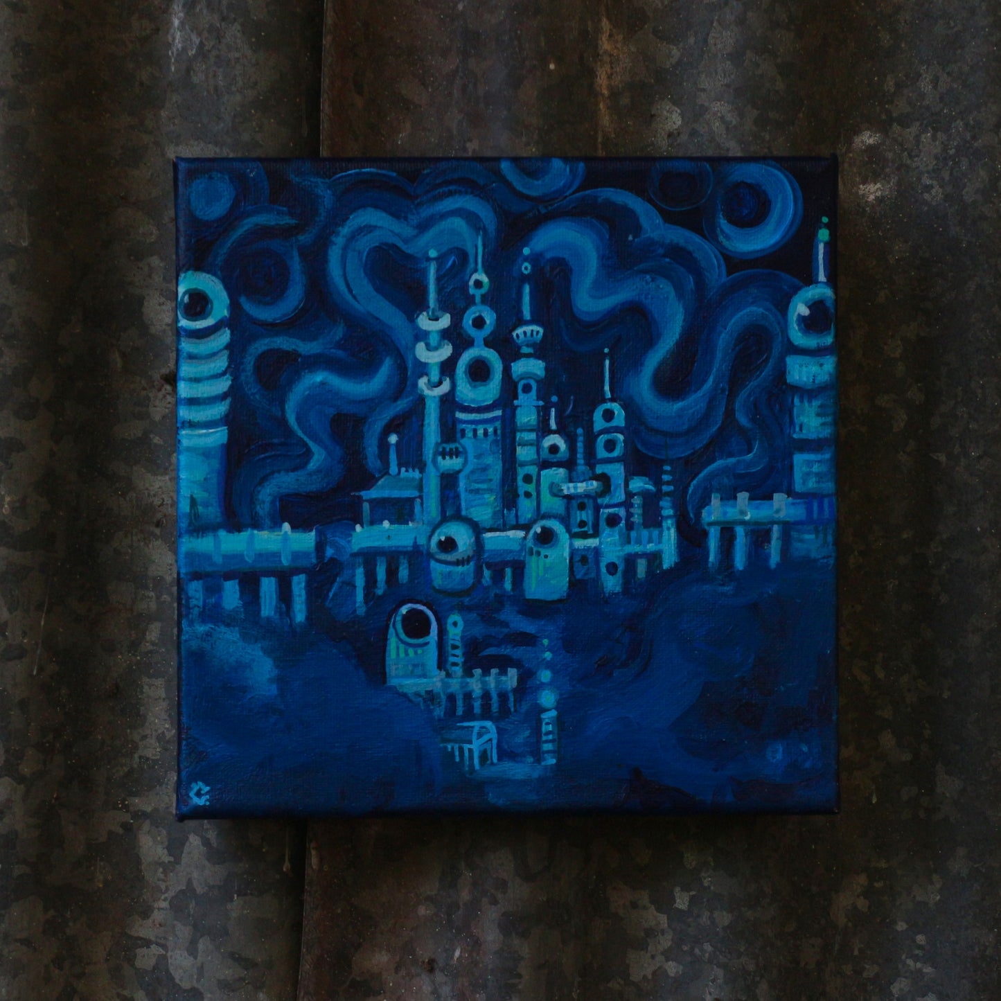 'Atlantis' - Original acrylic painting