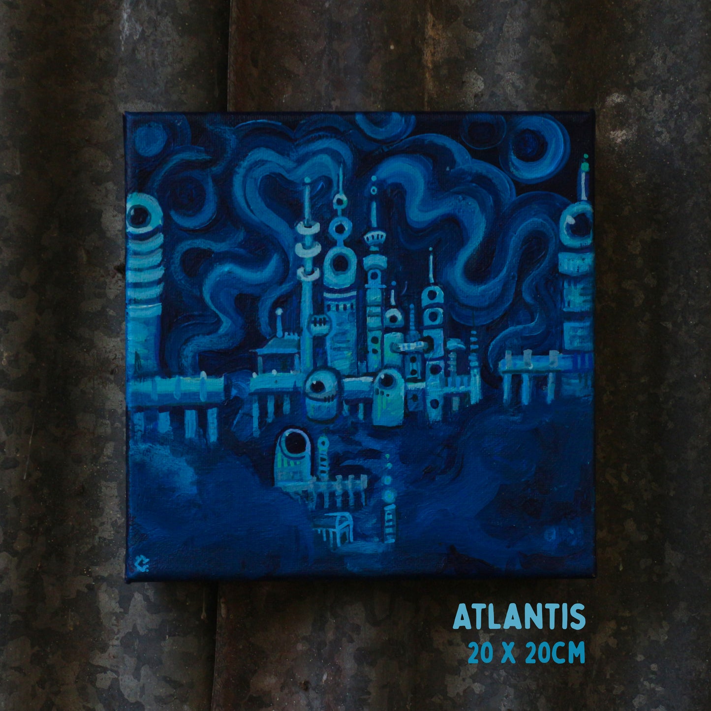 'Atlantis' - Original acrylic painting