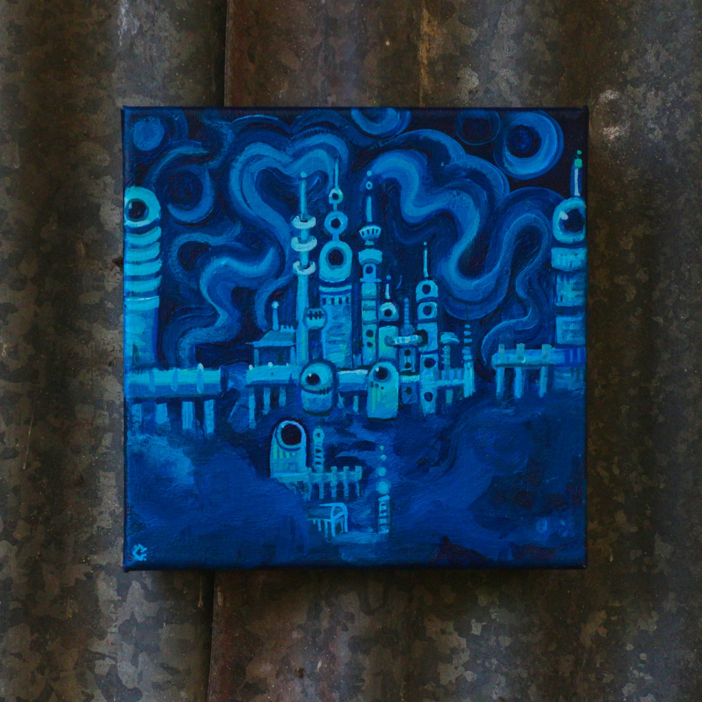 'Atlantis' - Original acrylic painting