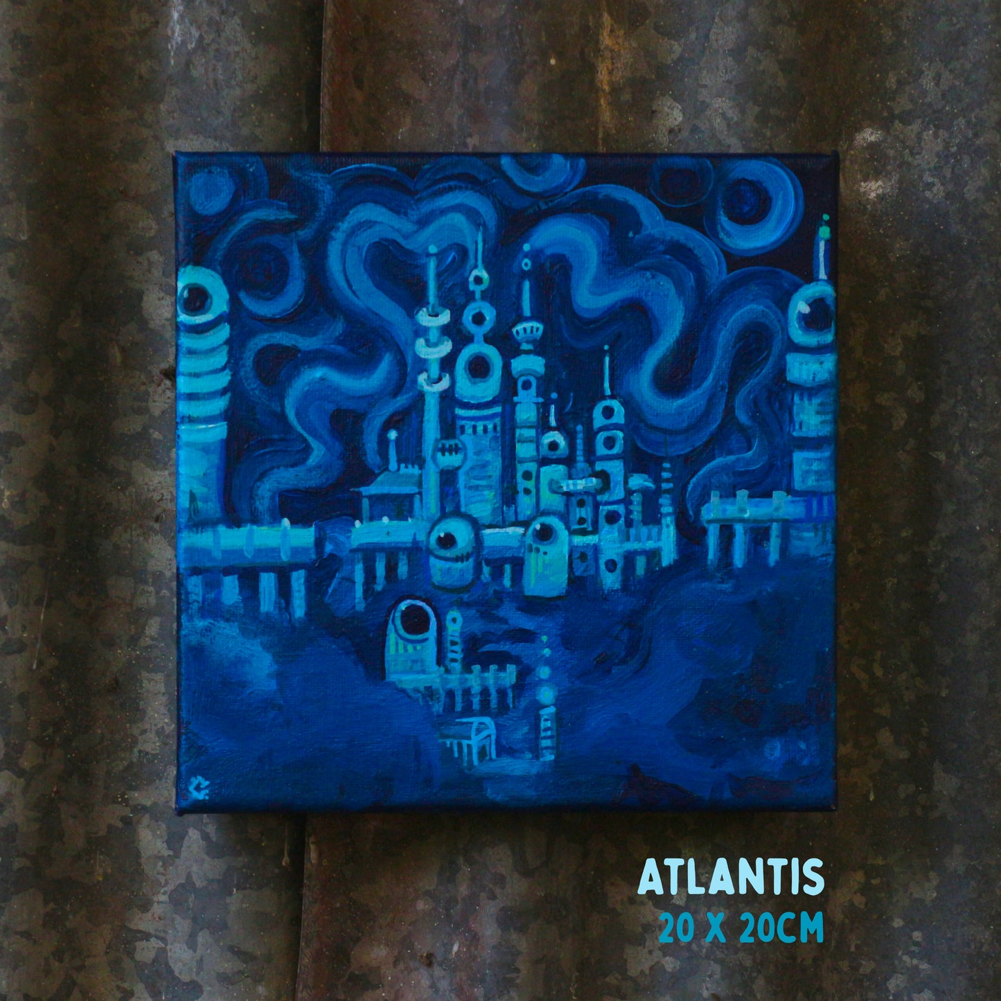 'Atlantis' - Original acrylic painting