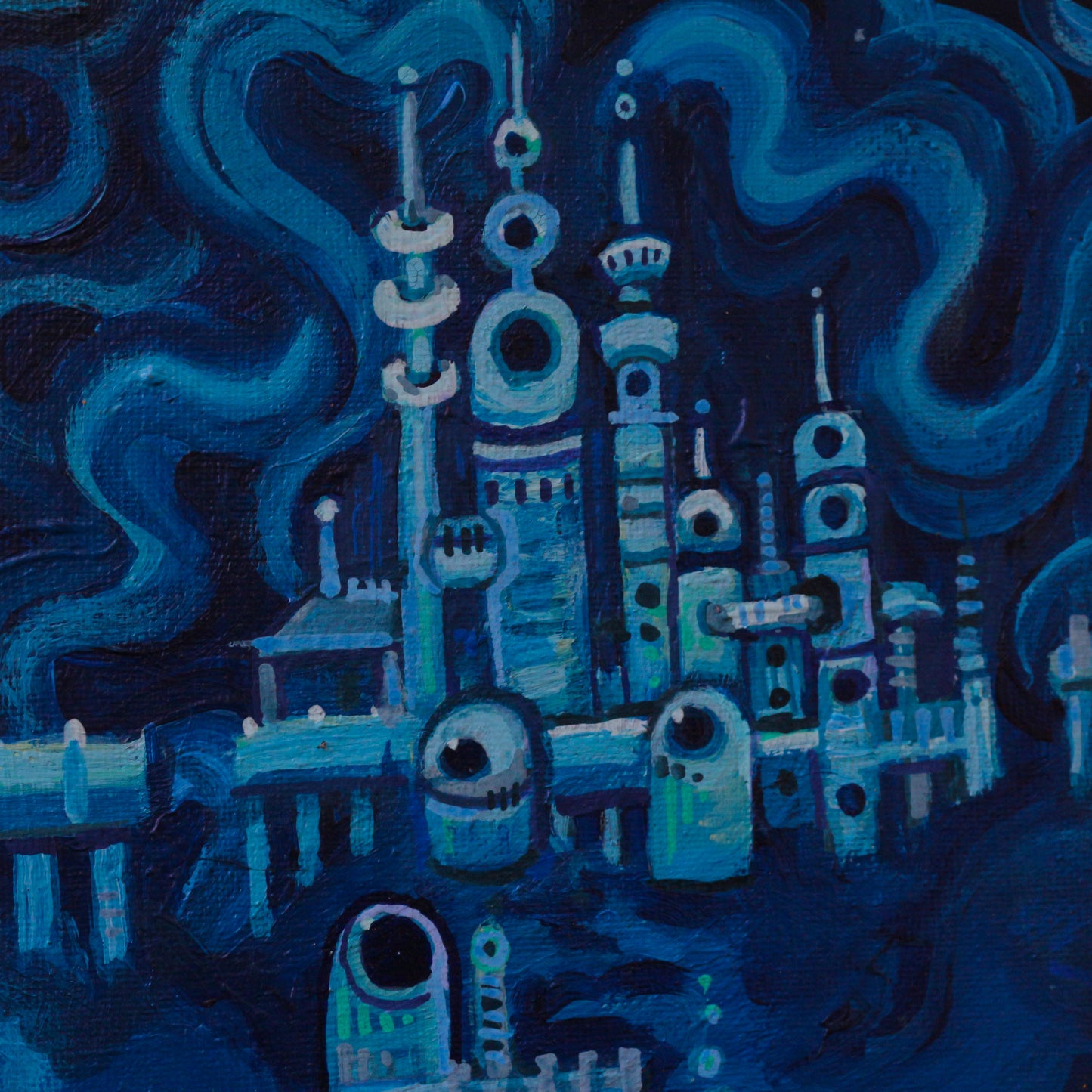 'Atlantis' - Original acrylic painting