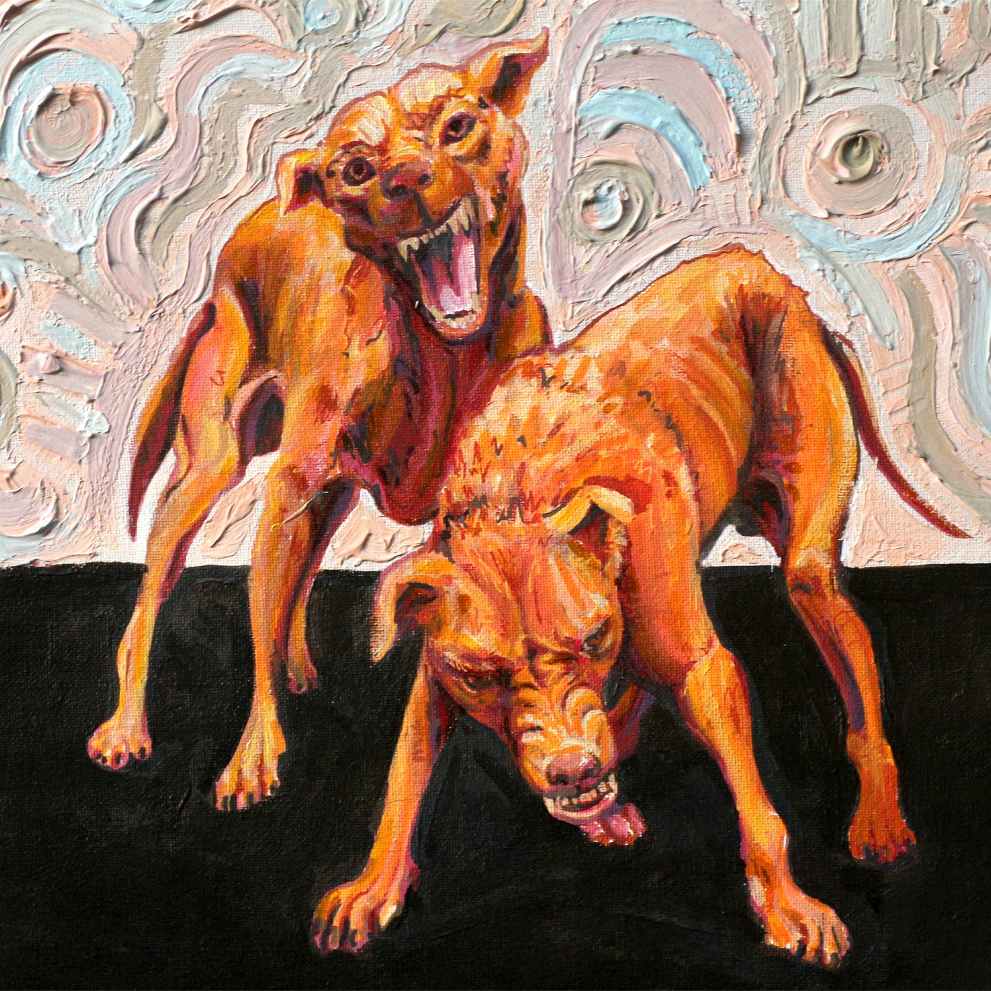 'Best Friends' - Original acrylic painting