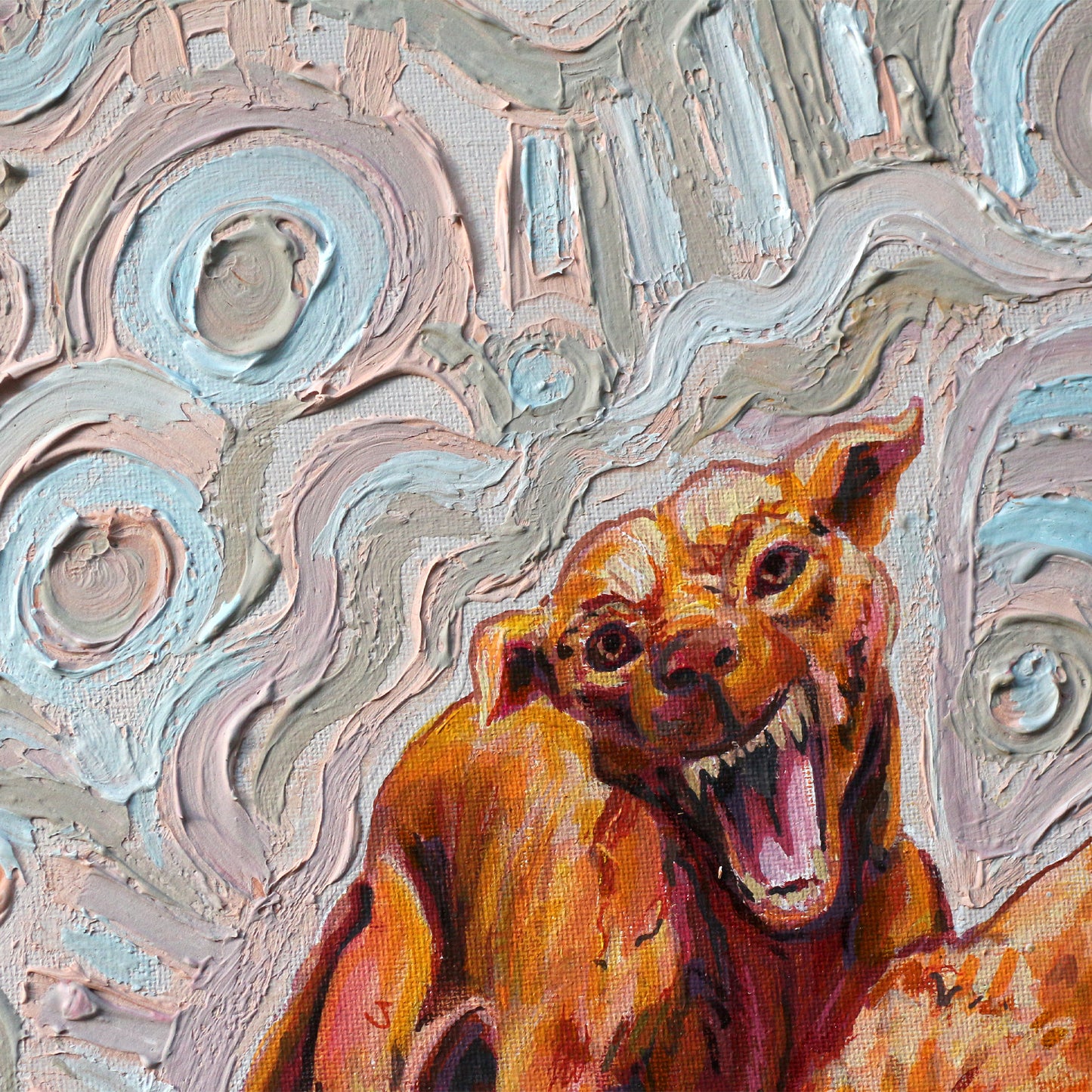 'Best Friends' - Original acrylic painting