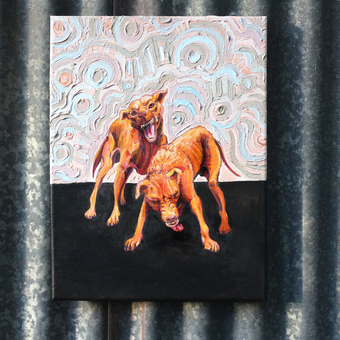 'Best Friends' - Original acrylic painting