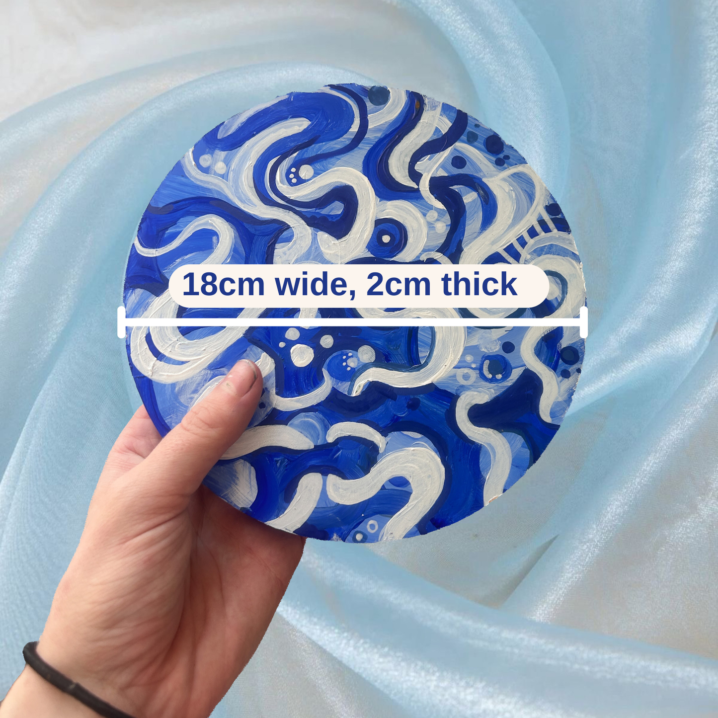 ‘Self-Regulation’ - Original acrylic paint & multi media plaster disc