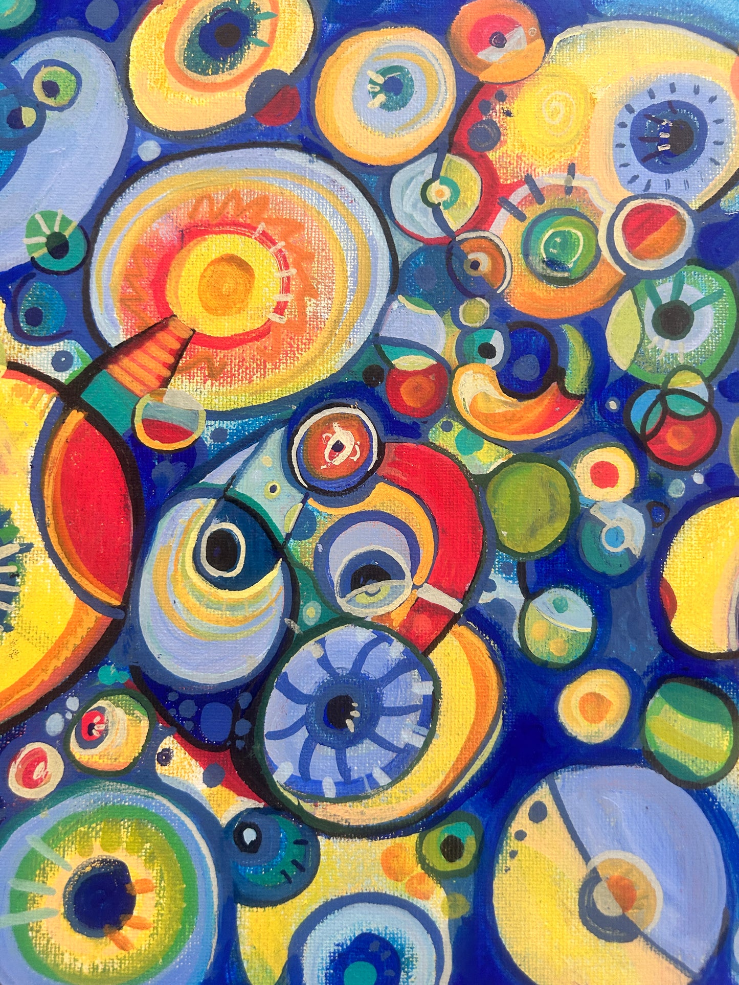 Electric Systems - Original acrylic painting on canvas