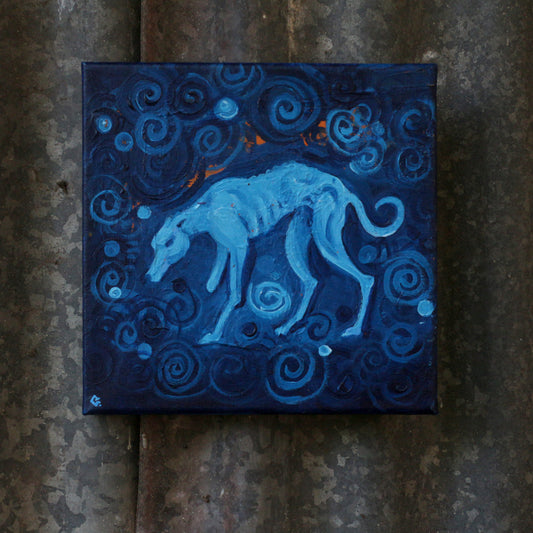 'Grieving, Starving' - Original acrylic painting