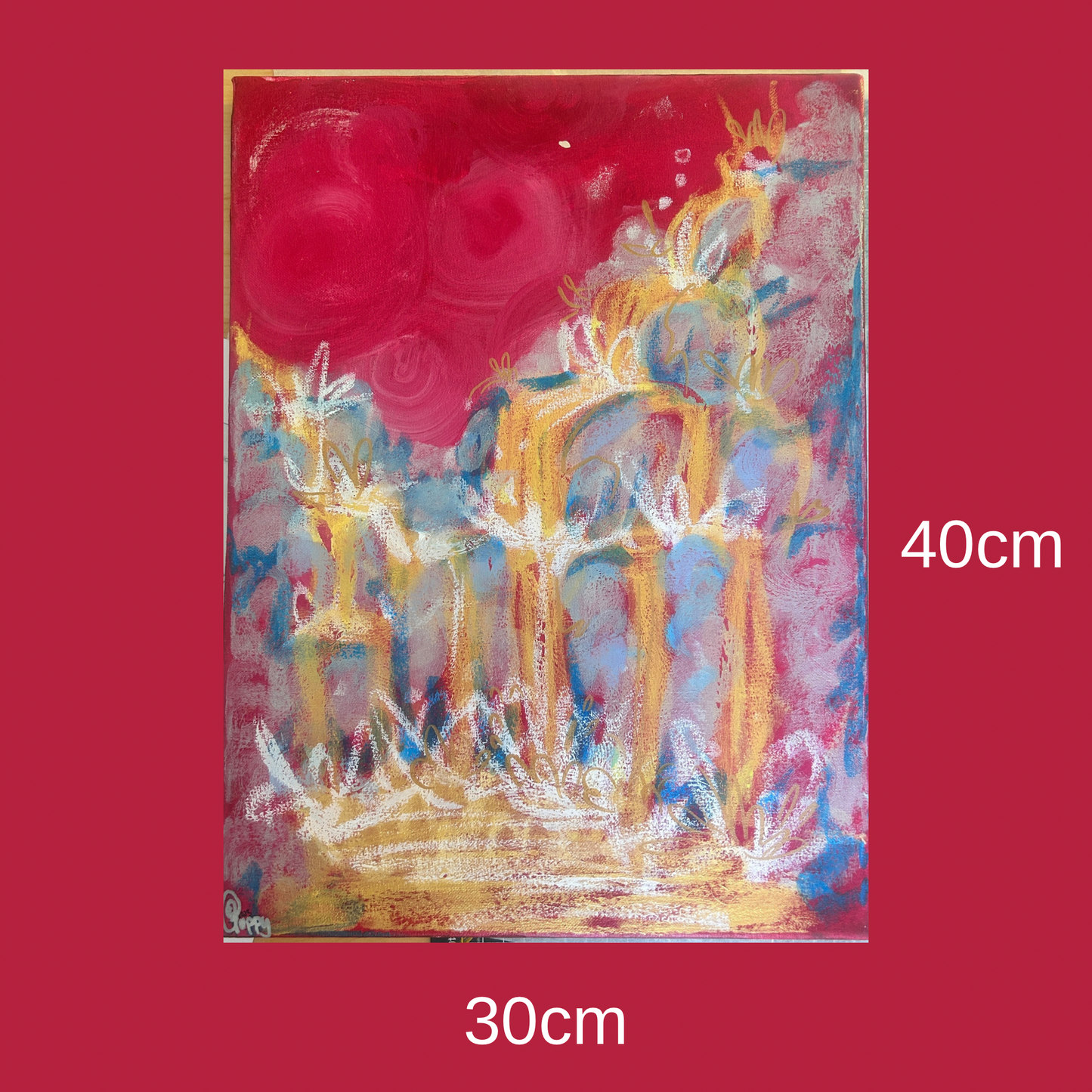 Heavens Gate - Original acrylic & oil stick painting