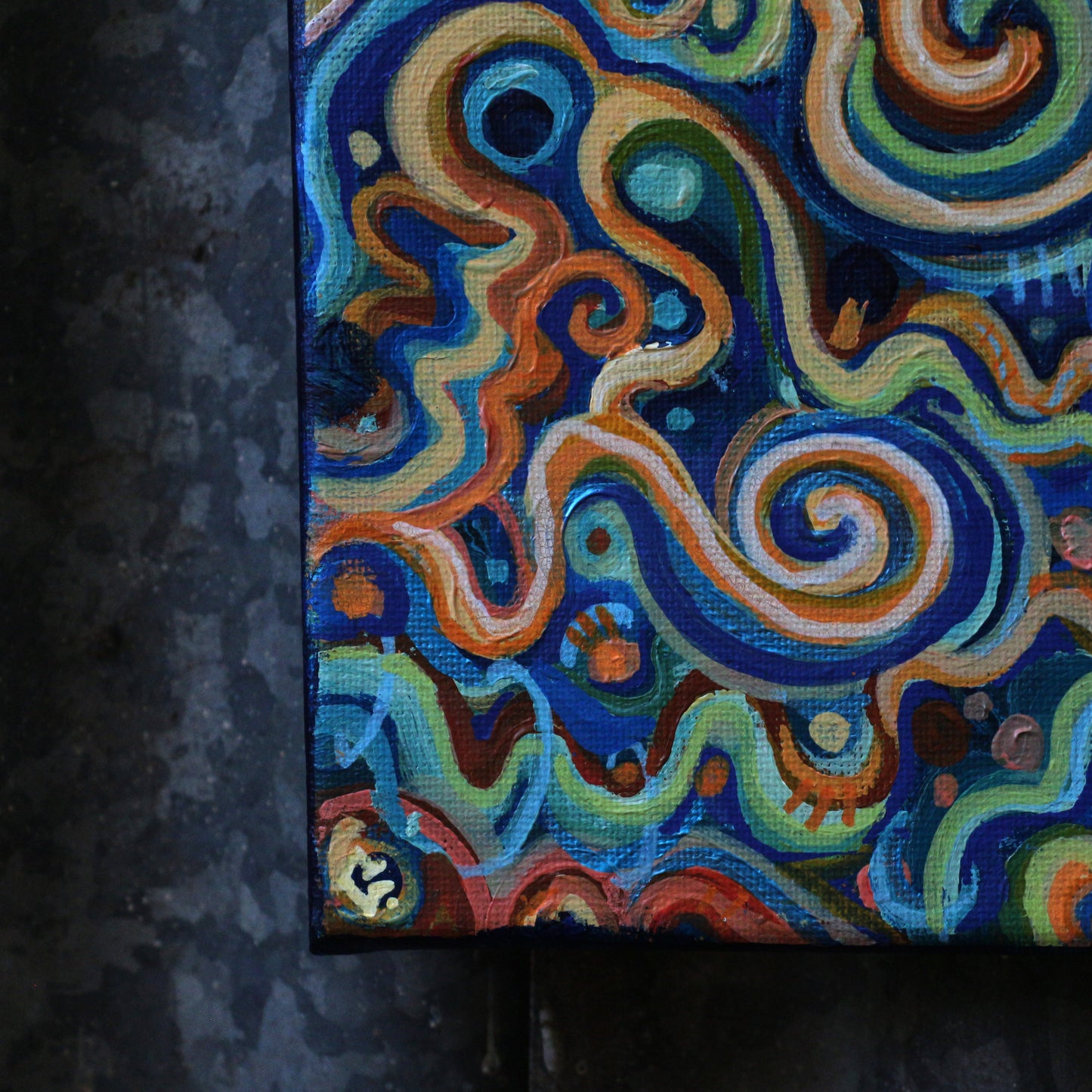 'Indoors' - Original acrylic painting