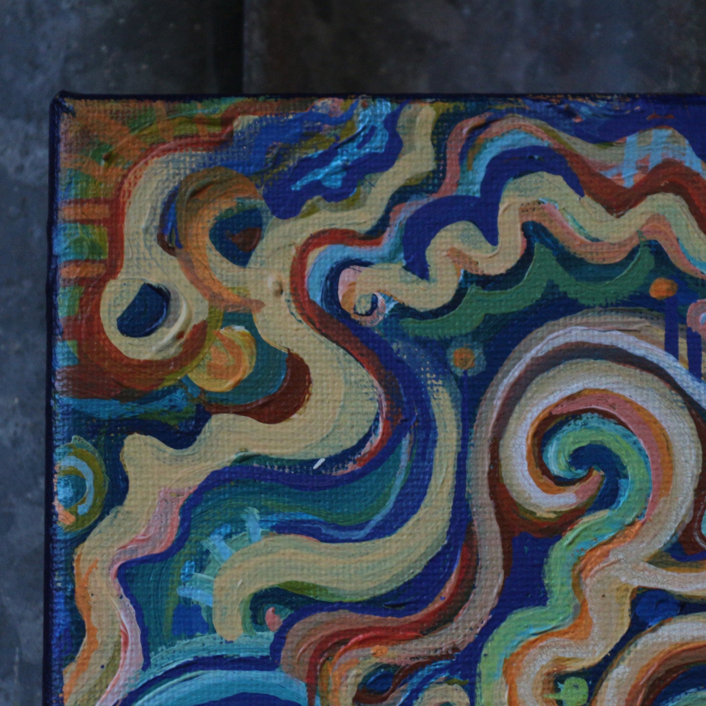 'Indoors' - Original acrylic painting
