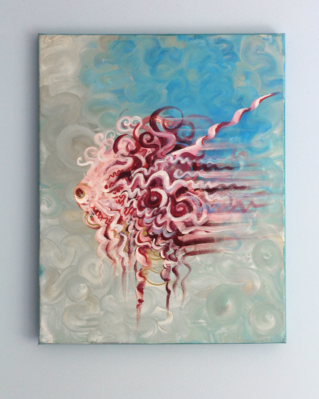 'It's gonna be lonely, kid' - Original acrylic painting on canvas