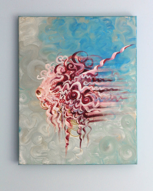 'It's gonna be lonely, kid' - Original acrylic painting on canvas