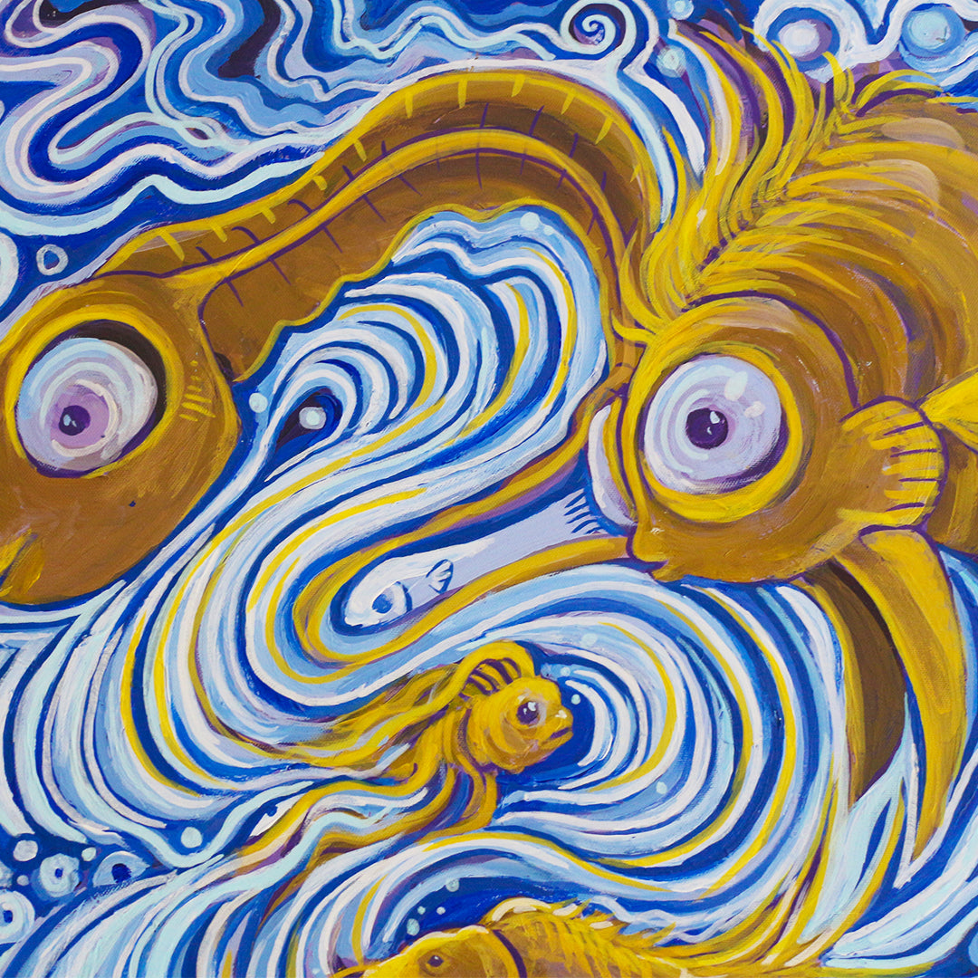 'Plenty of Fish' - Original acrylic painting