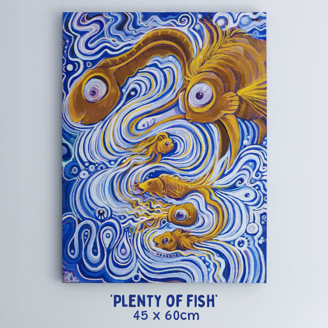 'Plenty of Fish' - Original acrylic painting