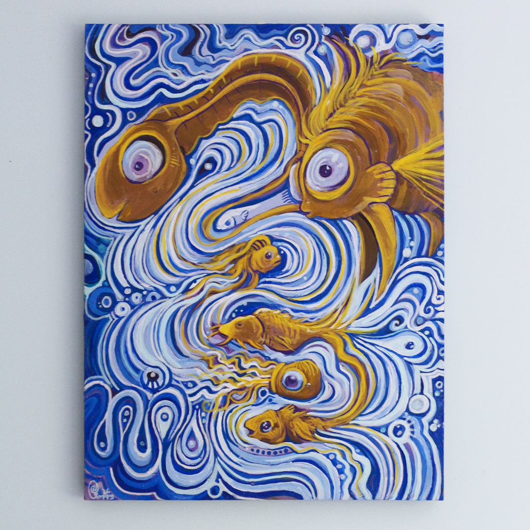 'Plenty of Fish' - Original acrylic painting