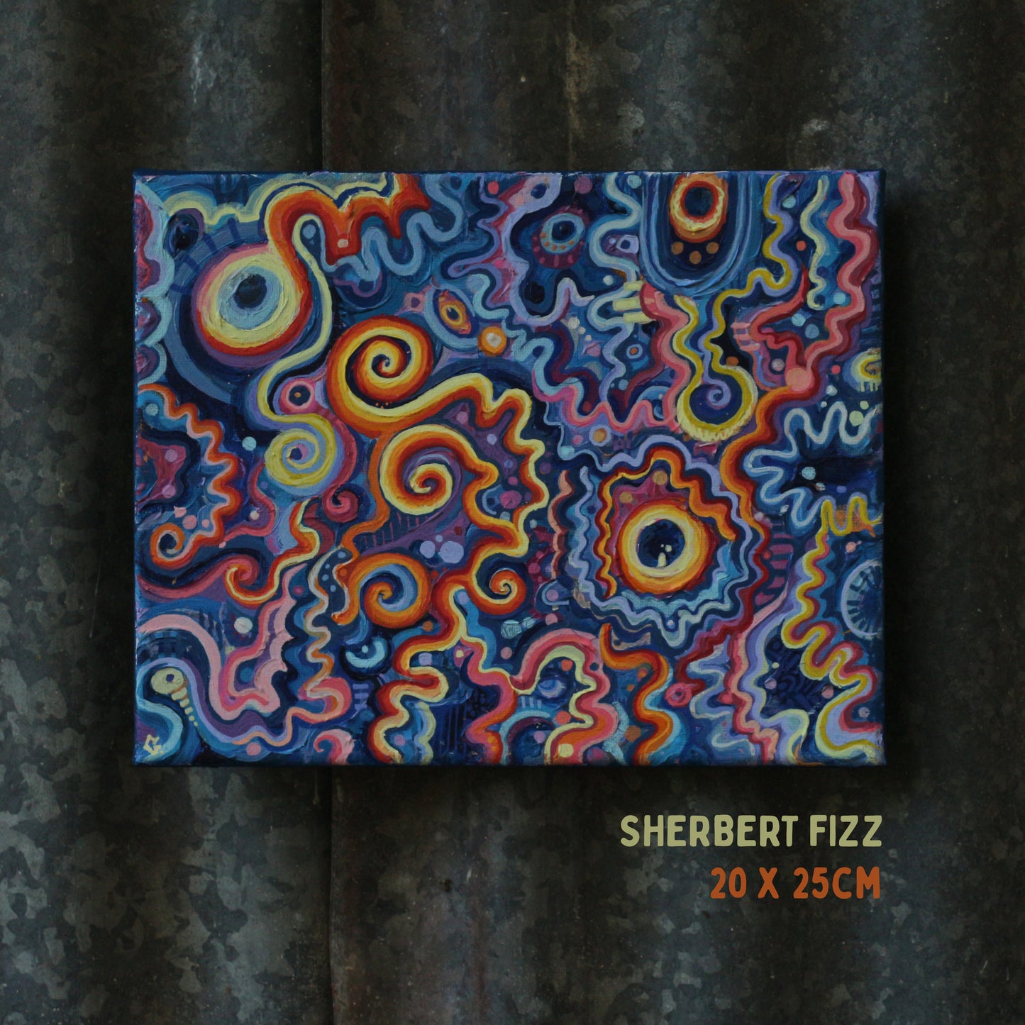 'Sherbert Fizz' - Original acrylic painting