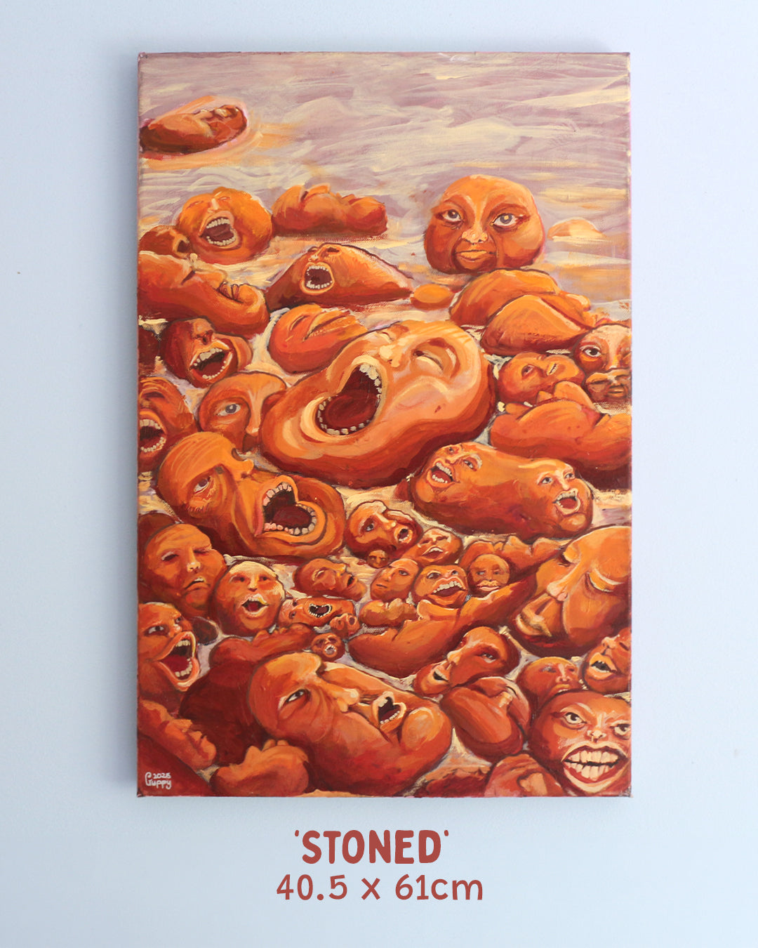 'Stoned' - Original acrylic painting