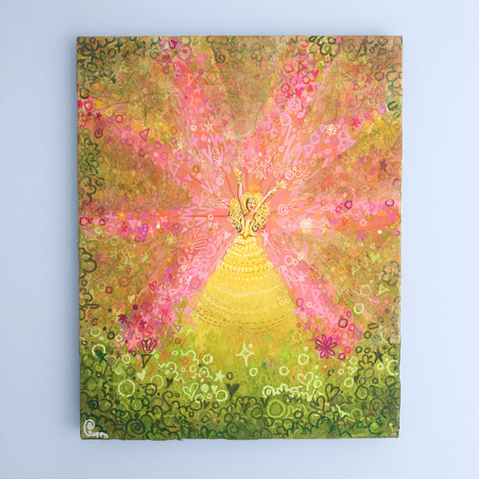 'The Feeling of Joy' - Original mixed media painting